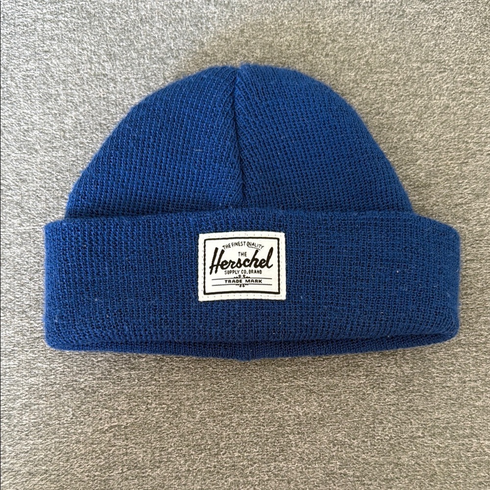 Herschel Supply Company Blue Knit newborn toque/ Beanie